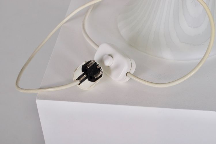 Große Zebra-Pilzlampe mit zwei Leuchten