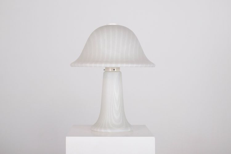 Große Zebra-Pilzlampe mit zwei Leuchten