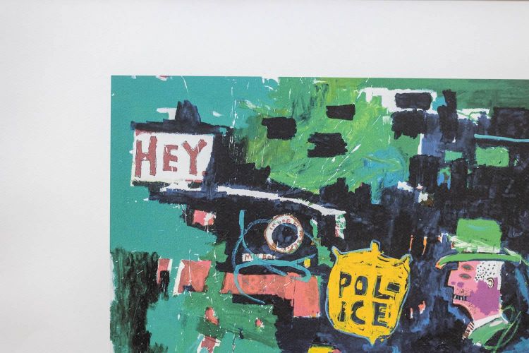 Jean-Michel Basquiat. Numbered color silkscreen print. 1990s. LS6633G84/1