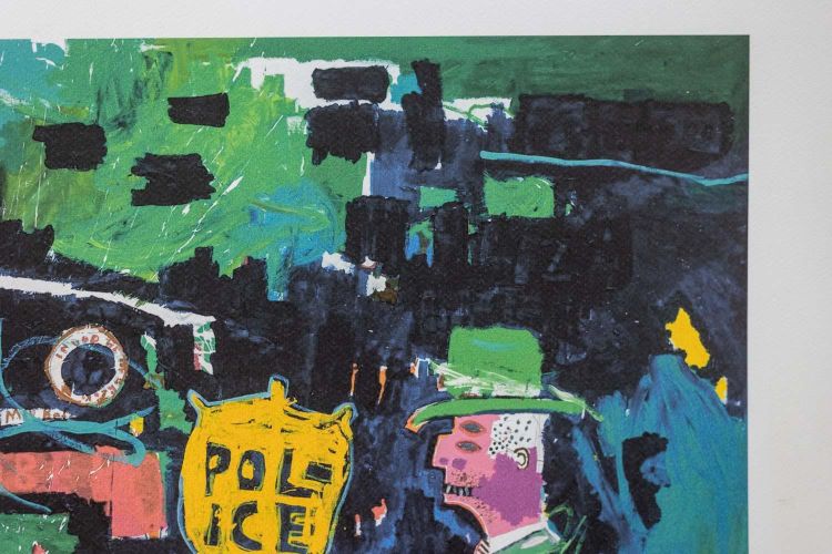 Jean-Michel Basquiat. Numbered color silkscreen print. 1990s. LS6633G84/1