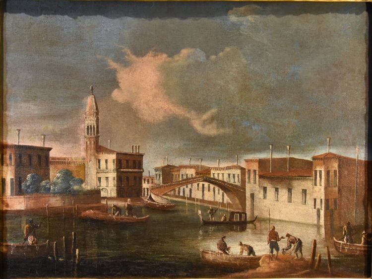 Francesco Tironi (Venedig, um 1745 - 1797), Ansicht von Venedig mit der Kirche S. Geremia