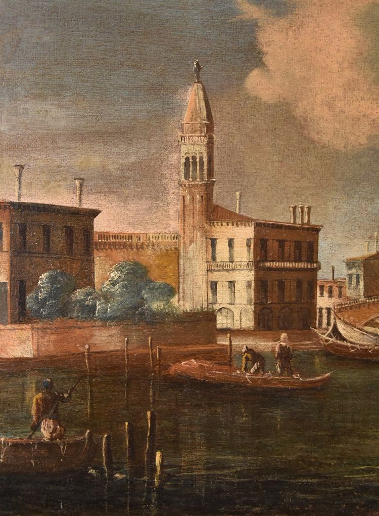 Francesco Tironi (Venedig, um 1745 - 1797), Ansicht von Venedig mit der Kirche S. Geremia