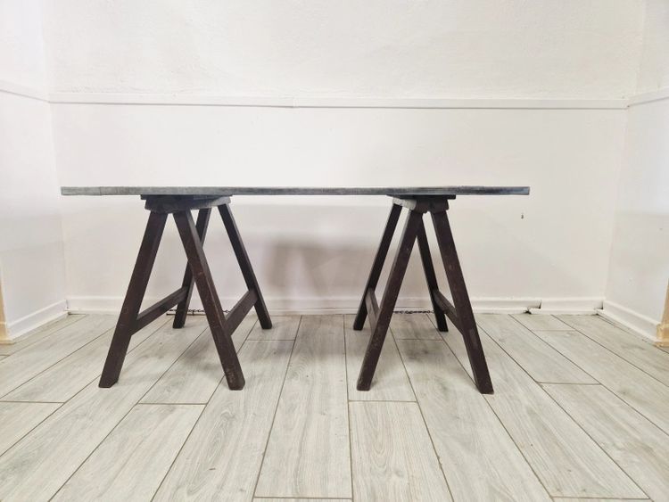Bureau d'architecte industriel en zinc estampillé AJD