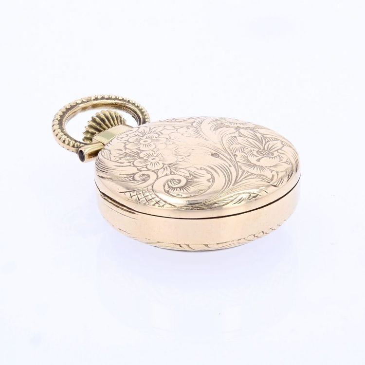 Pendentif Montre de dame Flamor or jaune
