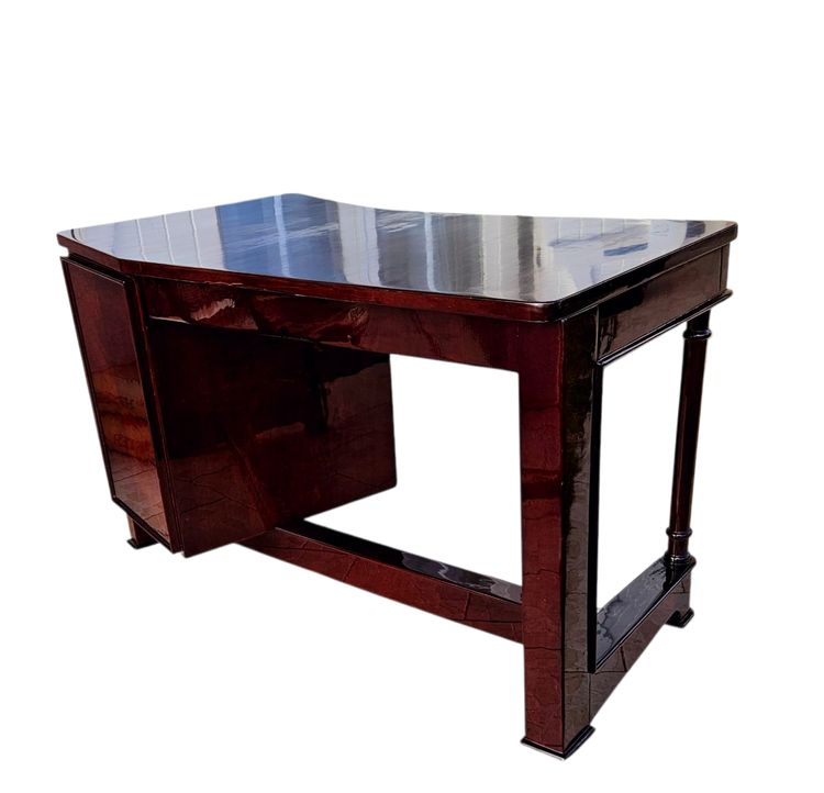 Bureau Art Déco asymétrique 1930-40 