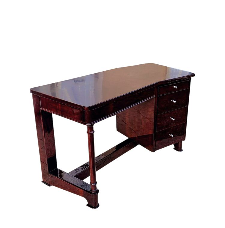 Bureau Art Déco asymétrique 1930-40 