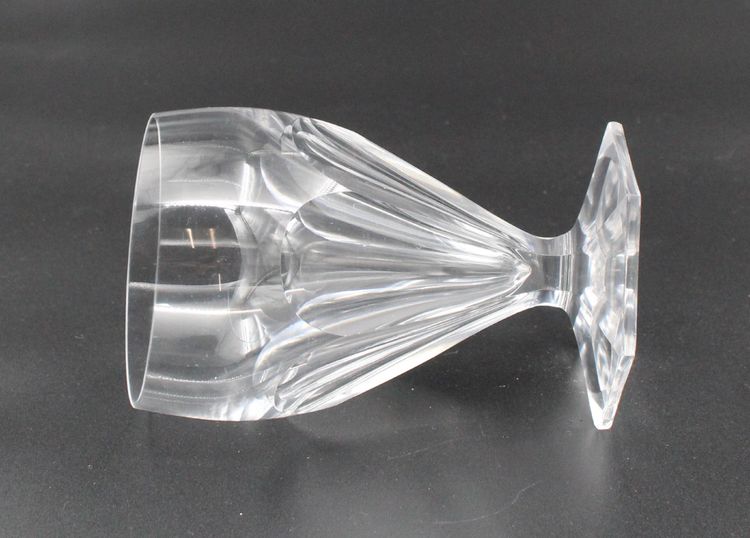 6 verres à eau en cristal de Saint Louis modèle Poincaré 