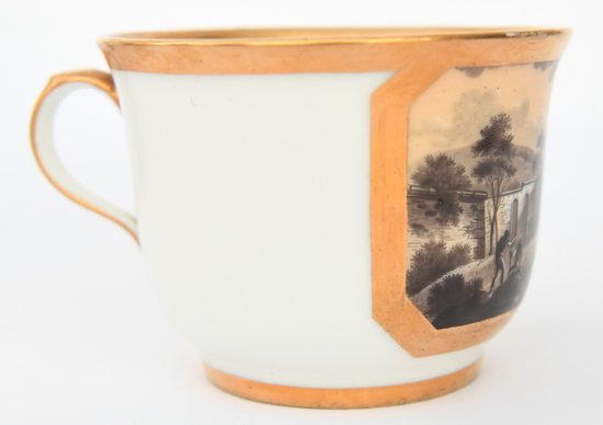 Paris Lebon-Halley porcelain cup and saucer