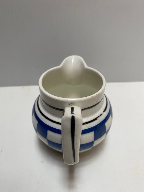 Cream pot in opaque porcelain called English VIEILLARD BORDEAUX