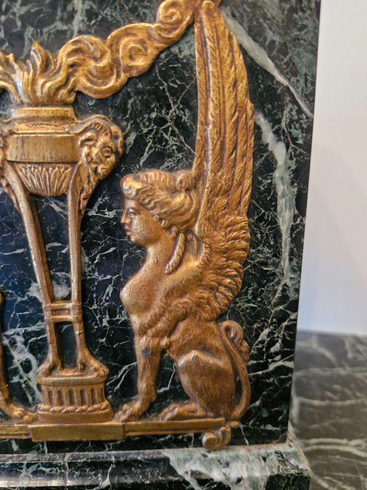 Empire-Style Marble Column Clock