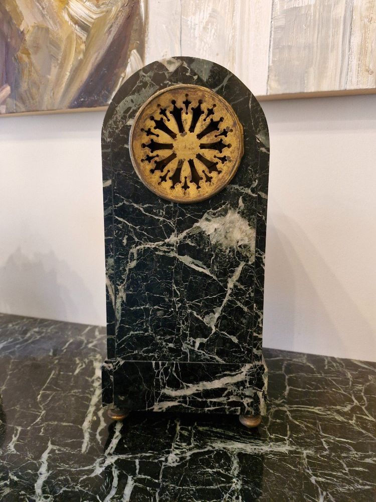 Empire-Style Marble Column Clock