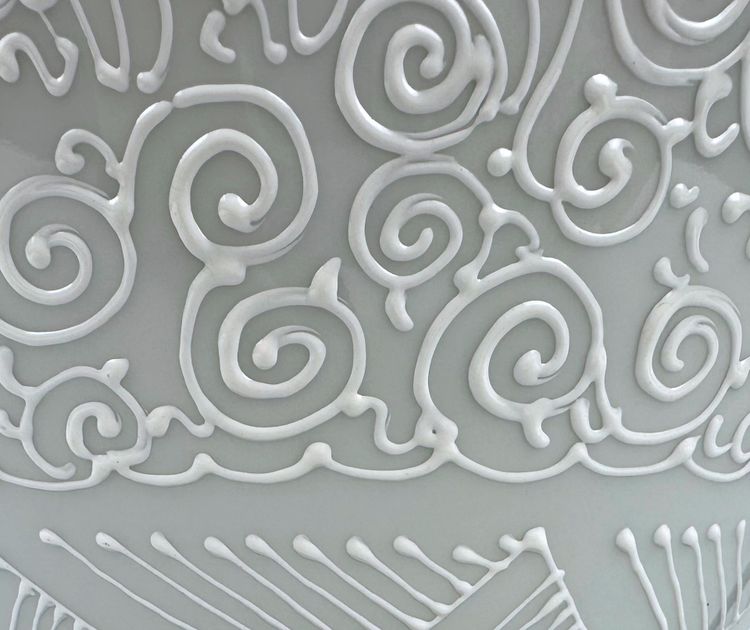 Celadon porcelain lamp, China
