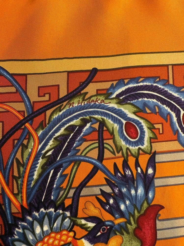 Hermès silk scarf Model Turandot Natsuno Hidaka