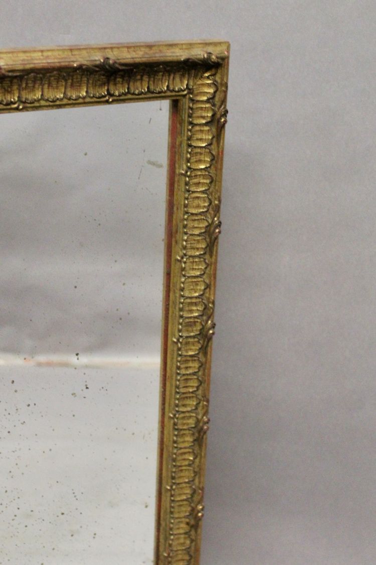 Specchio antico con cornice dorata, XIX secolo