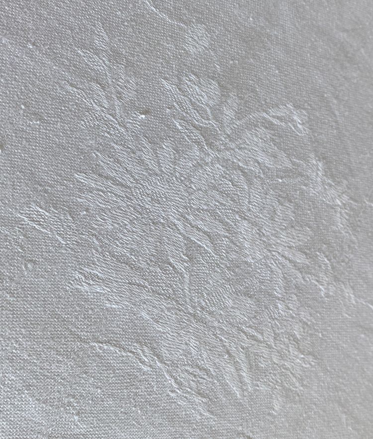 Tovaglia e i suoi 12 asciugamani in lino damascato - Monogramma H L - XIX secolo