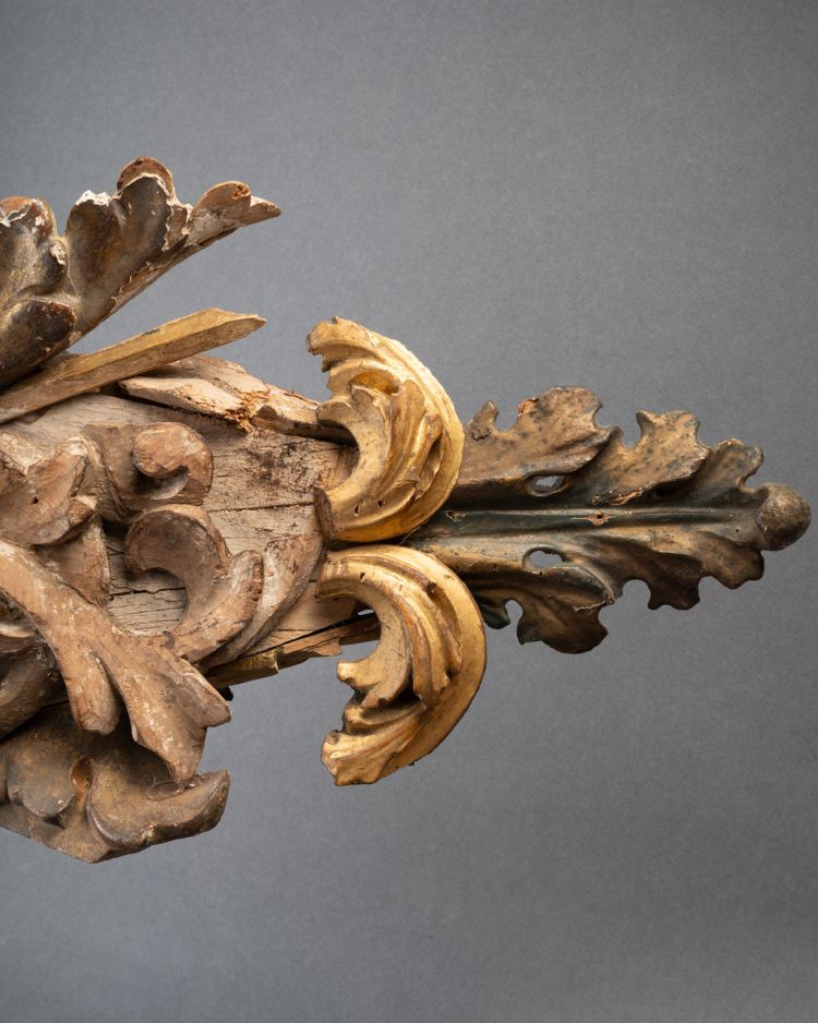 Baroque Fish Made from Antique Woodwork, 21st Century