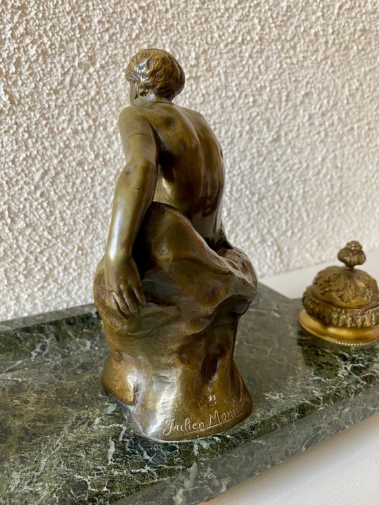 Bronzo "Il pensatore" di Julien Monier