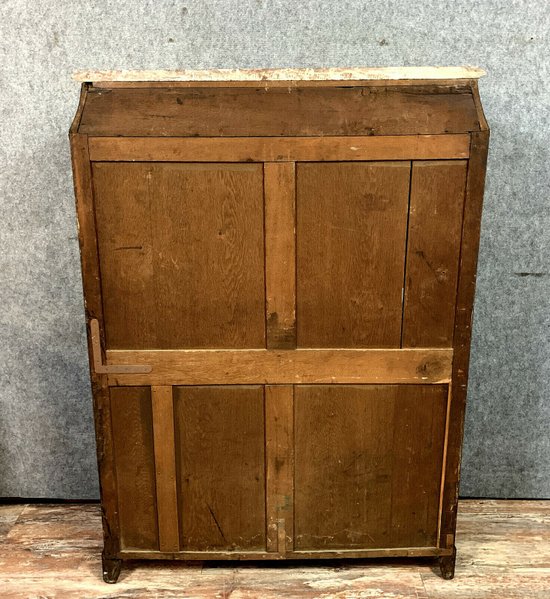 Pariser Sekretär Ludwig XV. In Intarsien aus edlen Hölzern um 1750