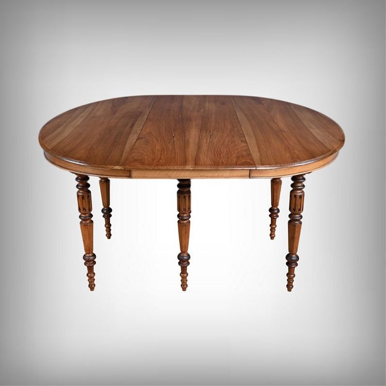 Table à Allonges en Noyer, style Louis-Philippe – Fin XIXe