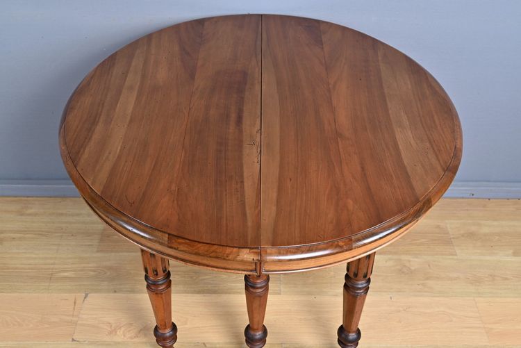 Table à Allonges en Noyer, style Louis-Philippe – Fin XIXe