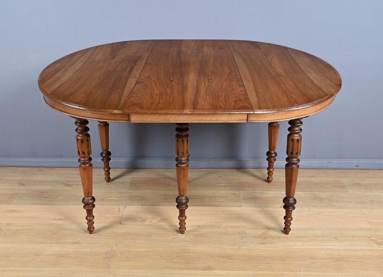 Table à Allonges en Noyer, style Louis-Philippe – Fin XIXe