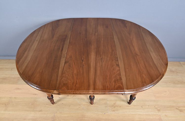 Table à Allonges en Noyer, style Louis-Philippe – Fin XIXe