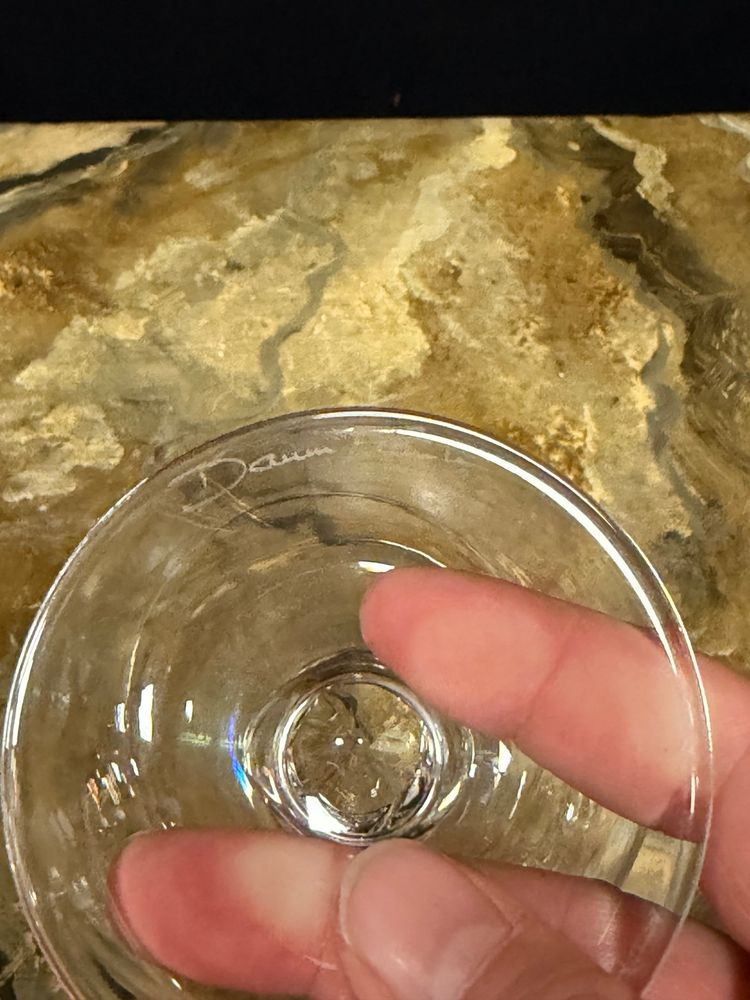 Daum - 6 cognac glasses - crystal - Bolero model