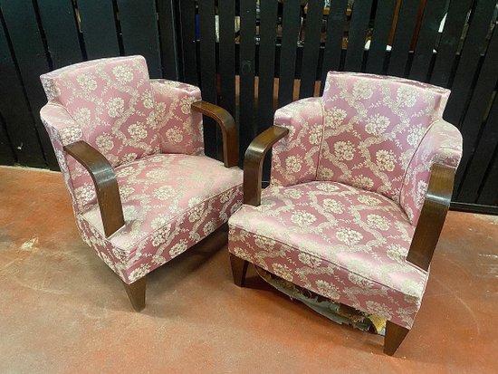 Paire de  Fauteuils  Art Déco 