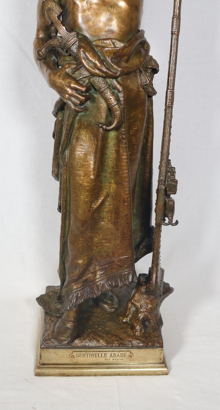 Sentinella araba in bronzo di Anglès, fine XIX secolo