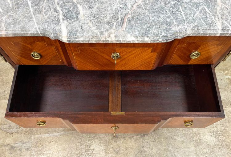Commode style transition en marqueterie estampillé FRANCOIS DAIDÉ