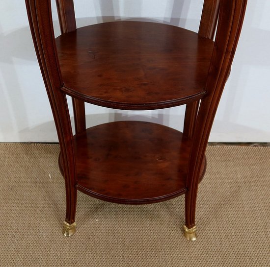  Small solid mahogany salon table, Louis XVI style - Early XXth century