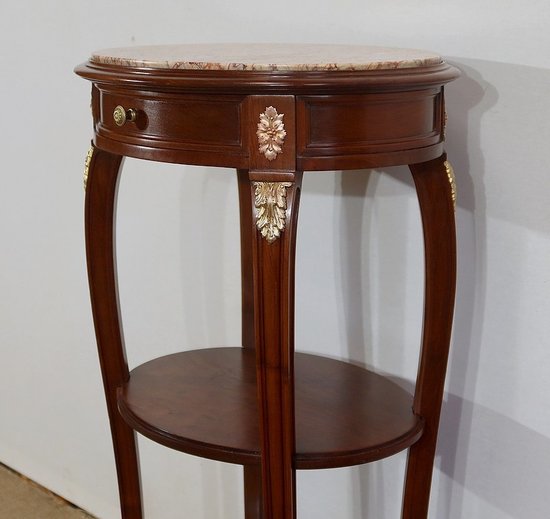  Small solid mahogany salon table, Louis XVI style - Early XXth century