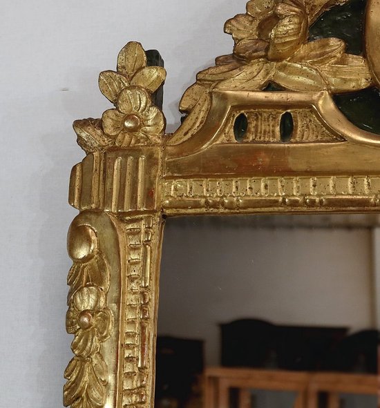 Gilded wood mirror, Louis XVI style - Early XXth century