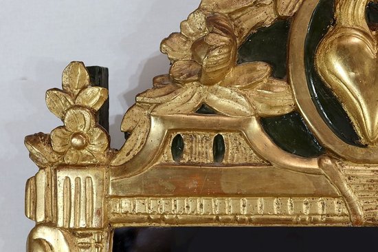  Gilded wood mirror, Louis XVI style - Early XXth century