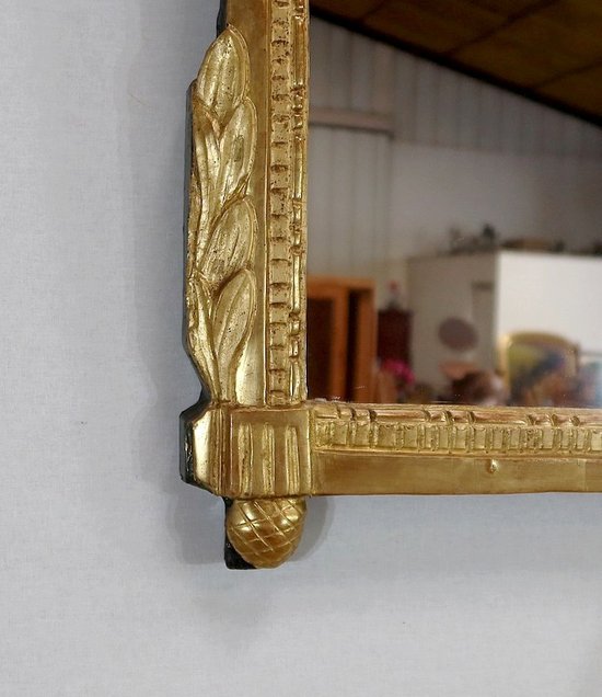  Gilded wood mirror, Louis XVI style - Early XXth century