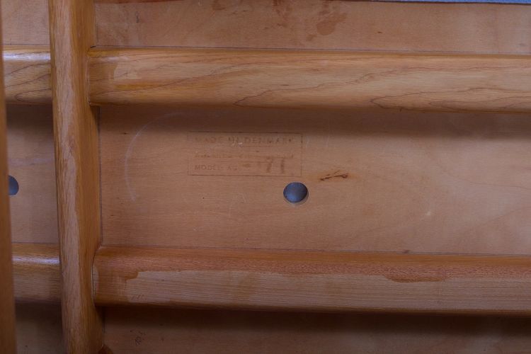 Banc en Chêne et Cuir Cognac Børge Mogensen