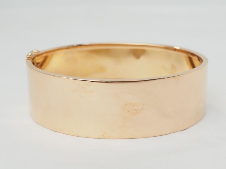 Bracciale antico con disegno floreale in oro rosa