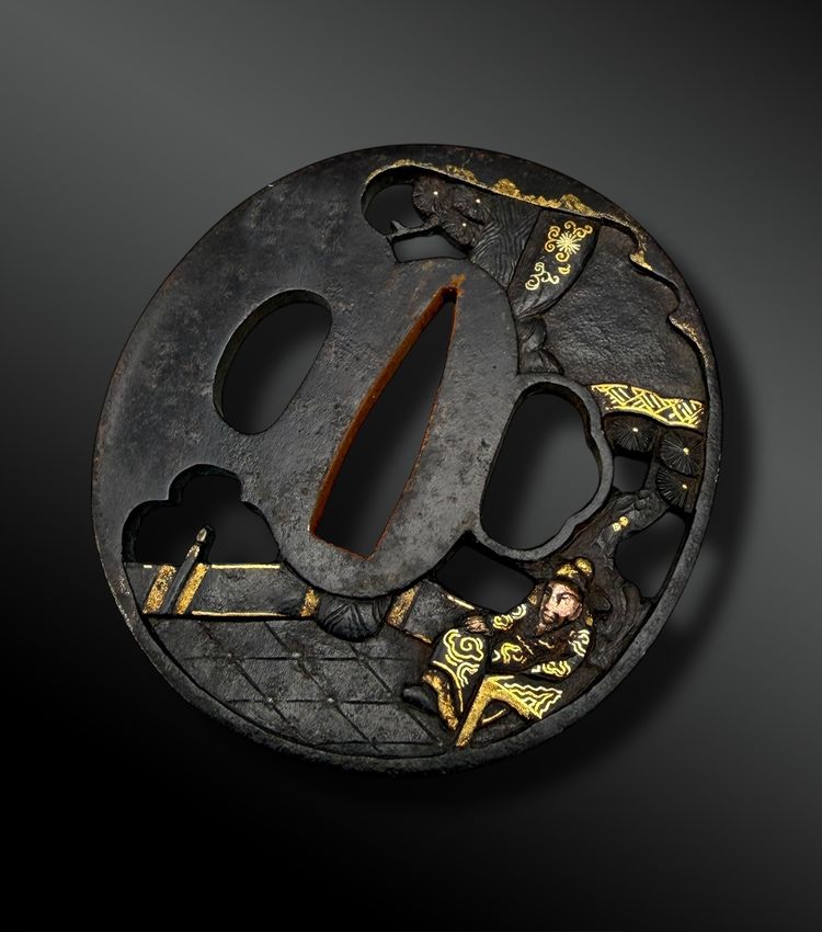 TSUBA Naga Maru Gata - Japon - Période Edo (1603-1868)