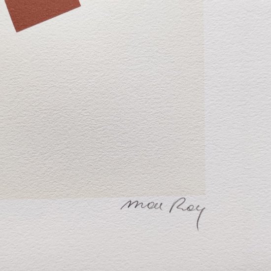 1970 Original Beautiful Man Ray "Concrete Mixer" Limited Edition Lithograph