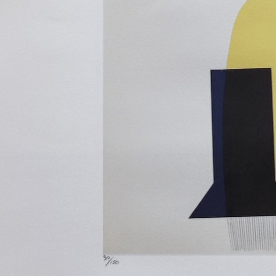1970 Original Beautiful Man Ray "Concrete Mixer" Limited Edition Lithograph