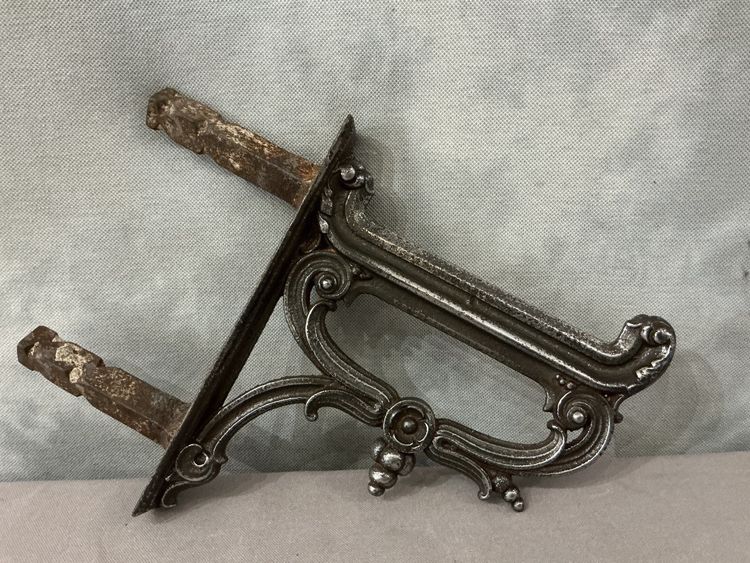 19th century polished cast iron shoe scraper