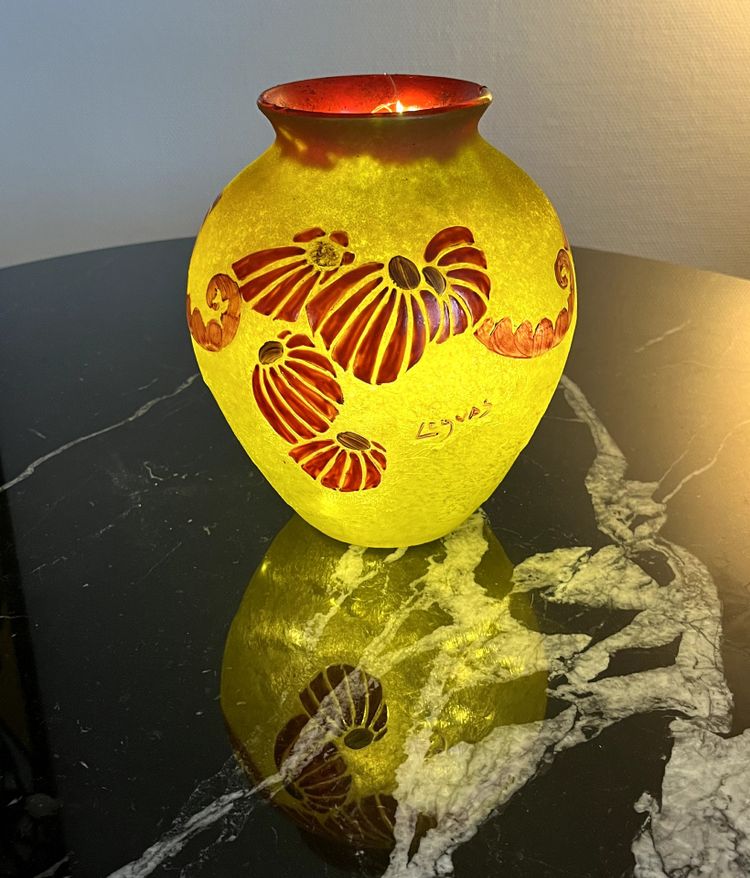 Art Deco vase Signed LEGRAS