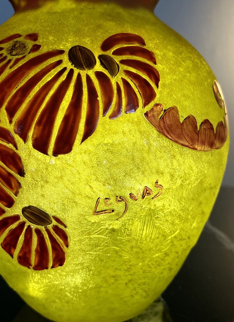 Art Deco vase Signed LEGRAS