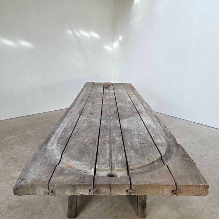Grande table fin 19ème provenant d'une fromagerie d'alpage 
