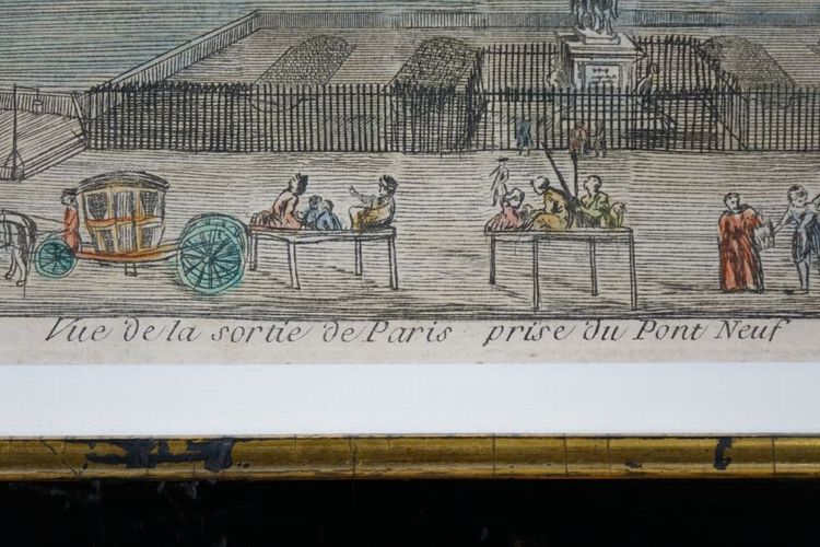 Vue d'Optique Sortie De Paris prise Du Pont Neuf
