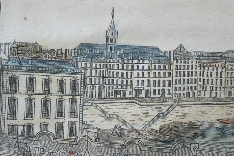 Vue d'Optique Sortie De Paris prise Du Pont Neuf