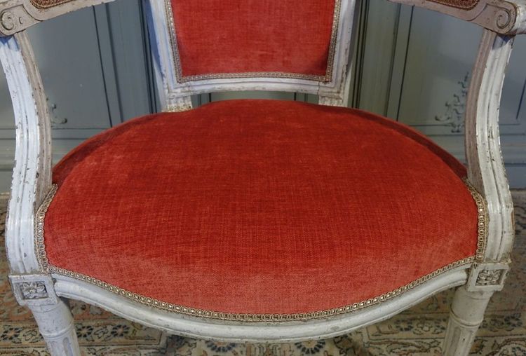 Fauteuil Cabriolet d'époque Louis XVI