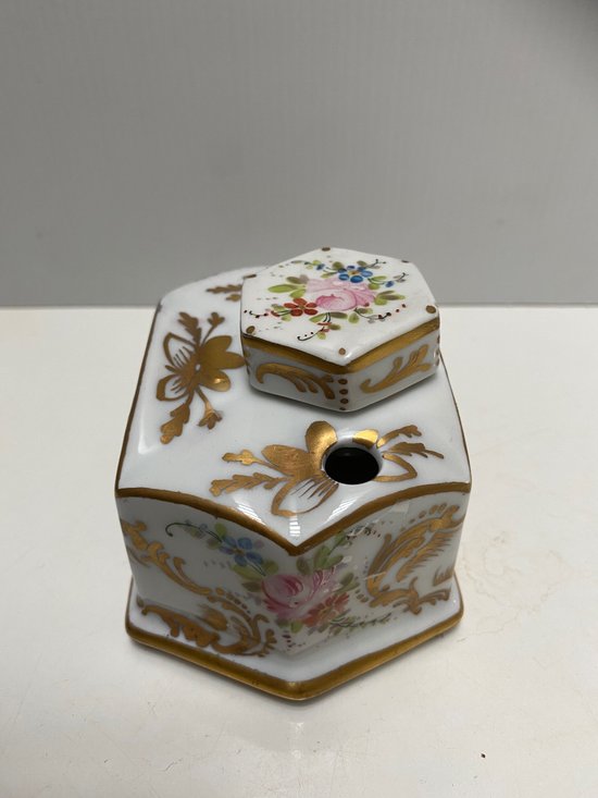ENCRIER PORCELAINE 