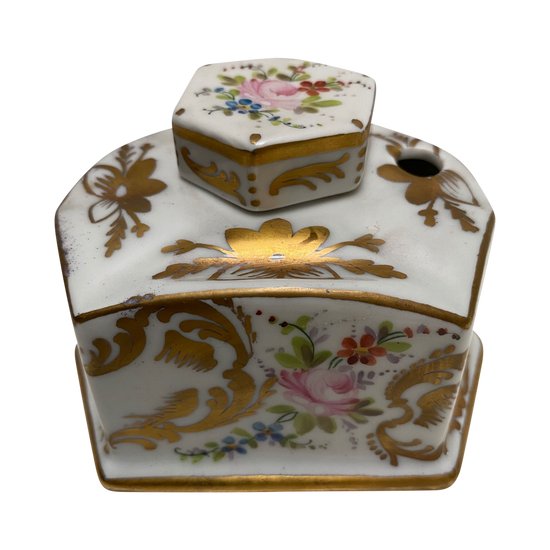 German porcelain inkwell