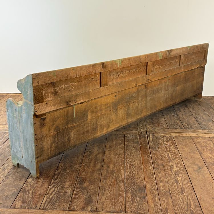 Long Alsatian storage bench, 19th century